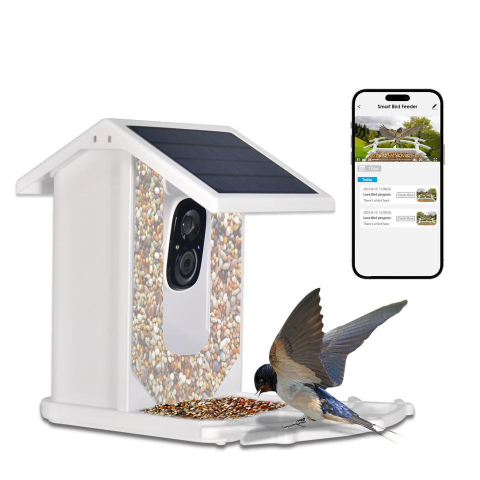 Smart Solar Bird Feeder with HD Camera