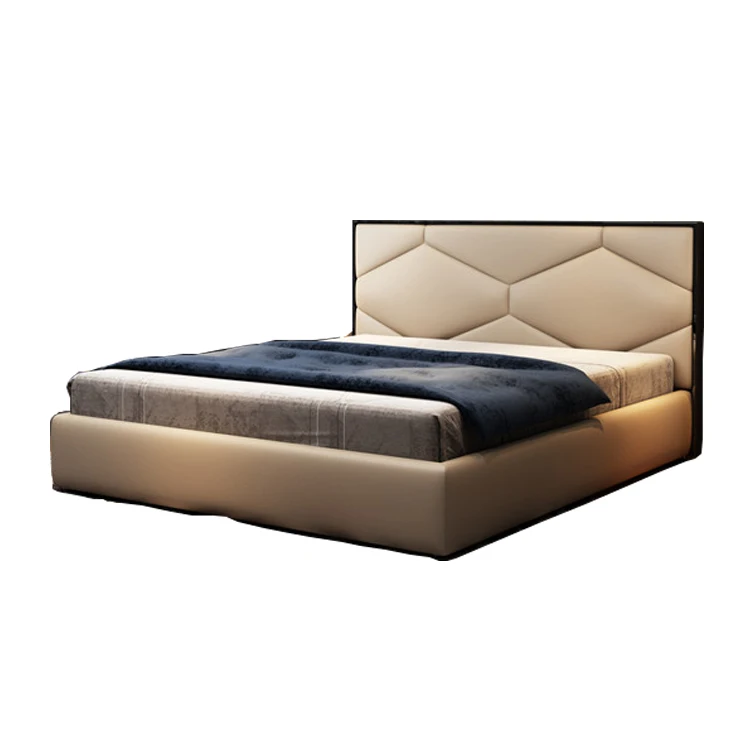 

Furniture Queen Size Bed Frame Modern with Storage