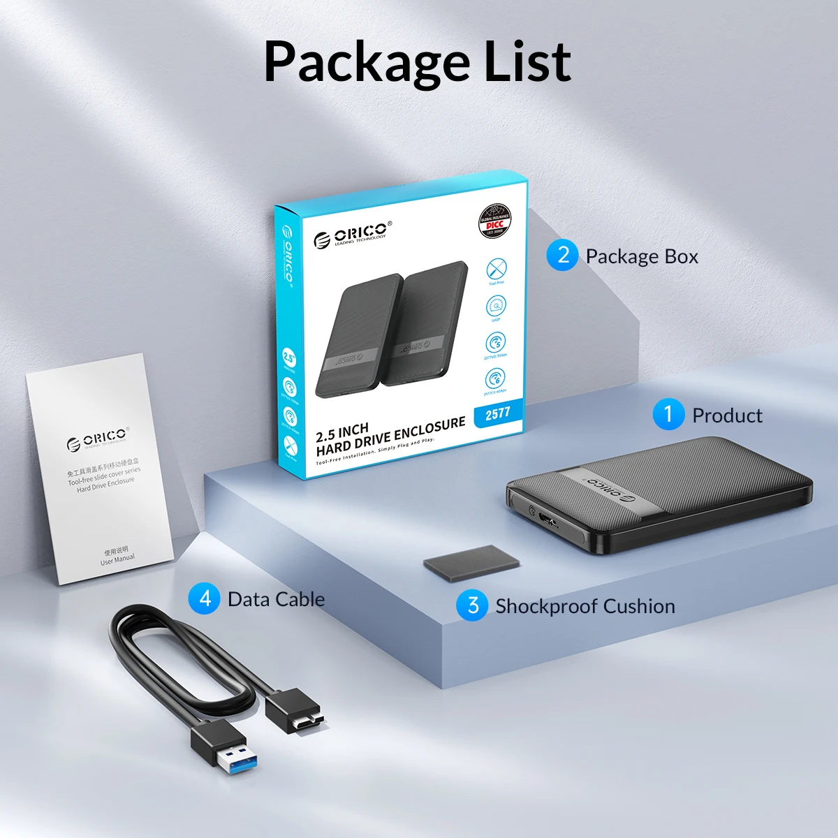 usb3.0 tipo-c hdd gabinete 6gbps max USB-C