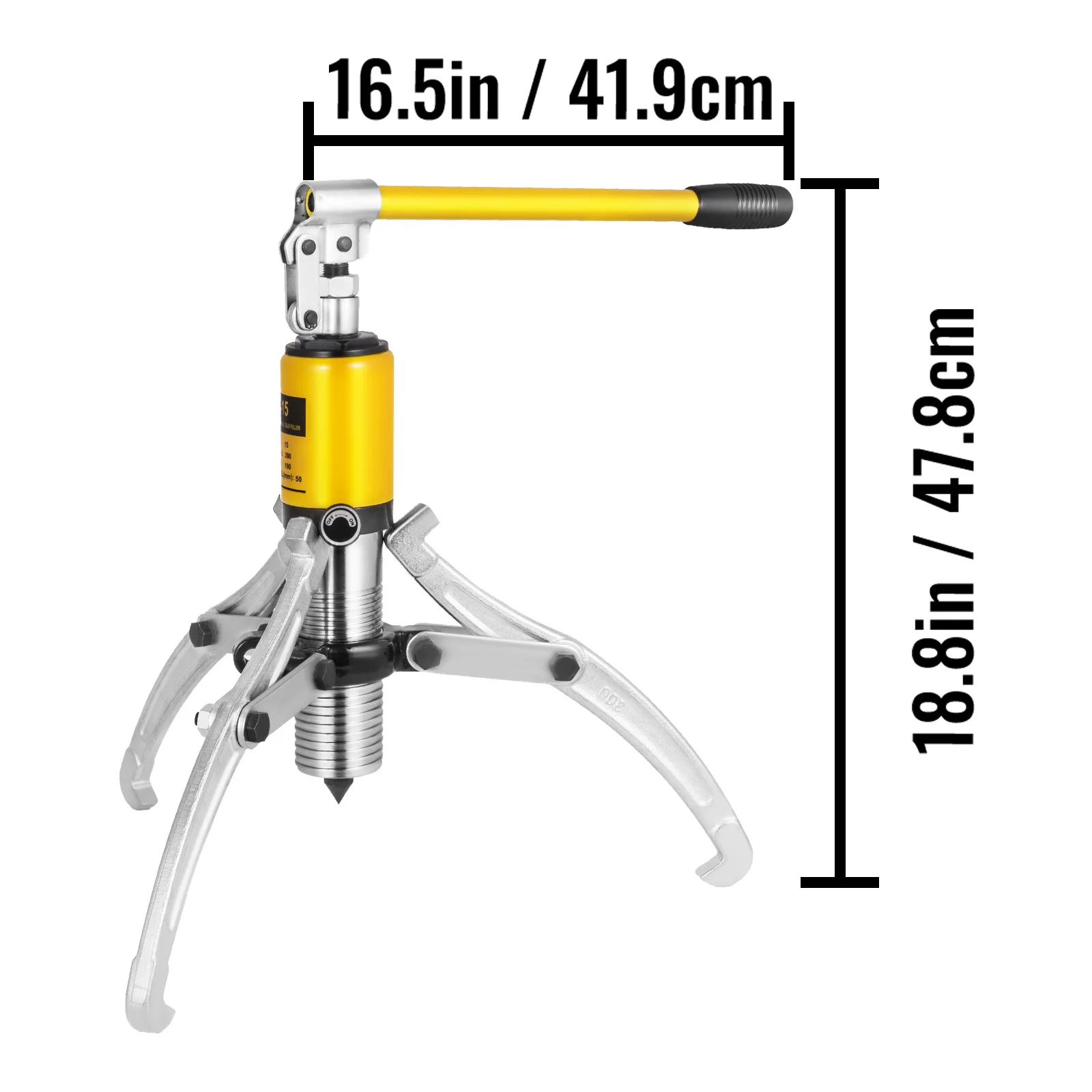 VEVOR 5/10/15 Tonnen Hydraulische Abzieher Rad Lager Puller Separator Werkzeuge Einstellbare Zwei Drei Backen für Garage Reparatur Shop