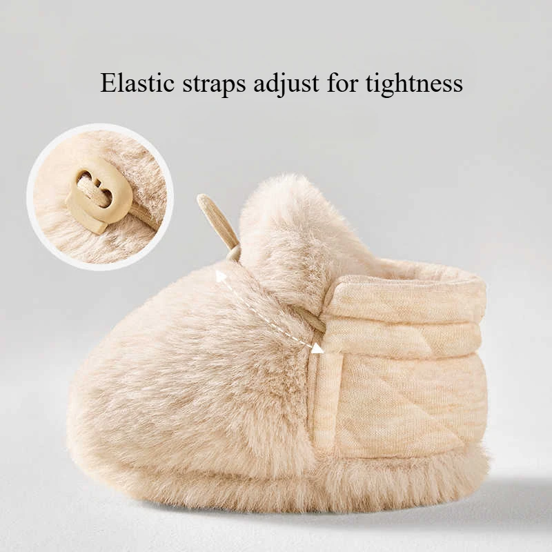 Warm Infant Toddler Crib Soft Comfortable Infant Girls Boys Anti-Slip Socks Slipper Newborn First Walkers Shoes for 0-1 Year Old 3