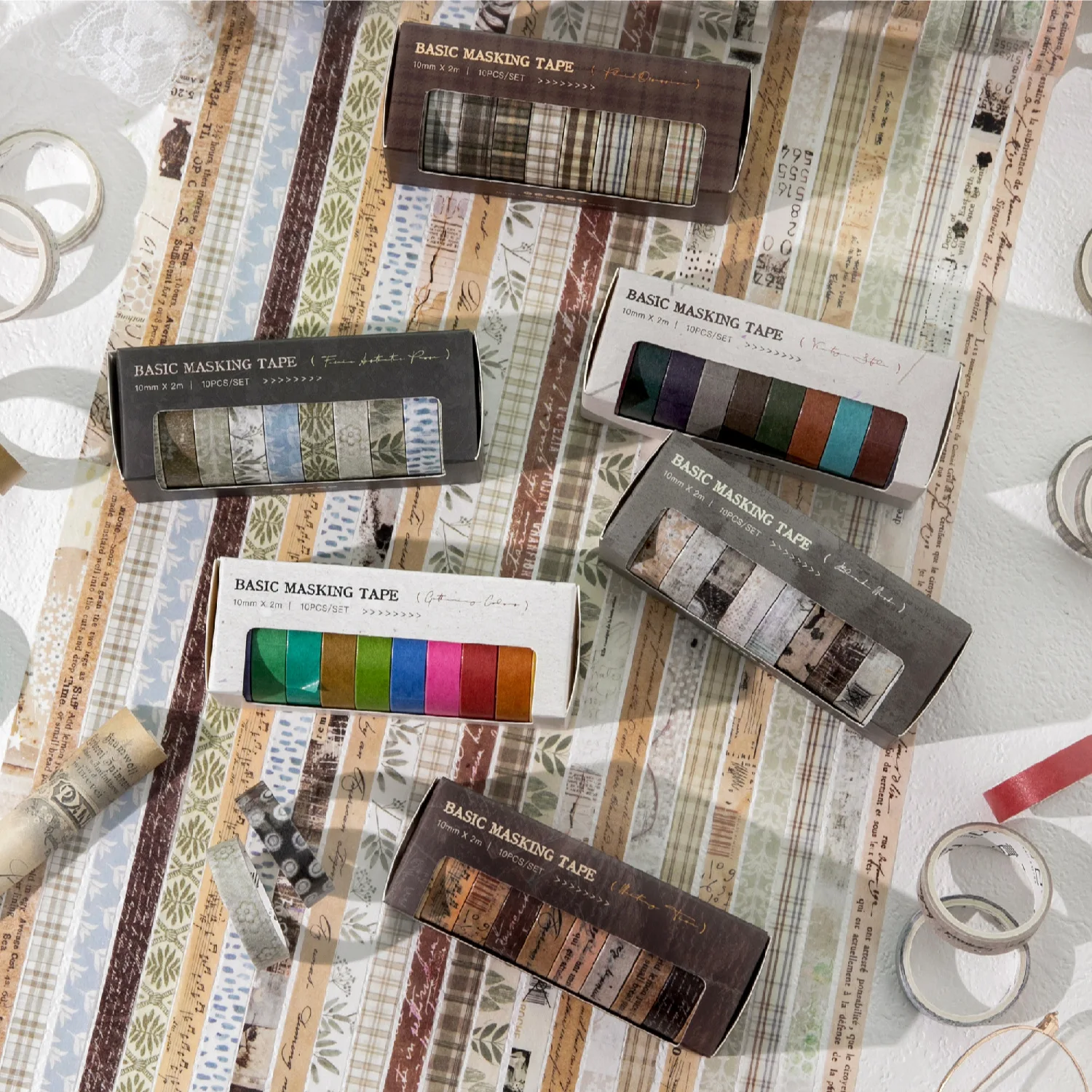 1pcs/1lot 장 접착 테이프 기본 생활용 마스킹 테이프 스크랩북킹 DIY 종이 일본어 스티커