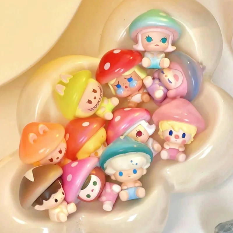 

Bean Mushroom Genie Series Doll Cute Cartoon Room Decoration Model Toys Desktop Ornament Decoration Toy Christmas Birthday Gifts