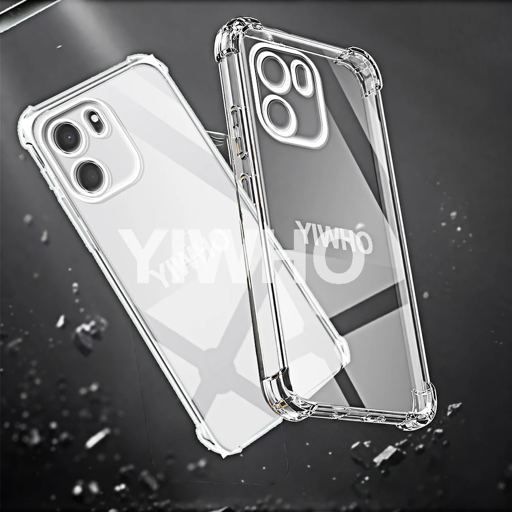 Transparent Shockproof Soft TPU Phone Case - Clear Back Cover (Multi-Pack Options)