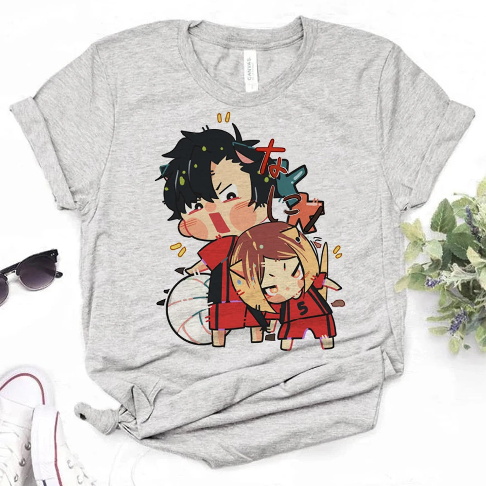 

Футболка Haikyuu Женская комиксная уличная одежда аниме футболка для девушек одежда 1920-х годов