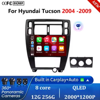 Navigatore GPS per Auto con Carplay e Android 16 per Hyundai Tucson 2004-2009, Radio Multimediale Stereo Video per Auto