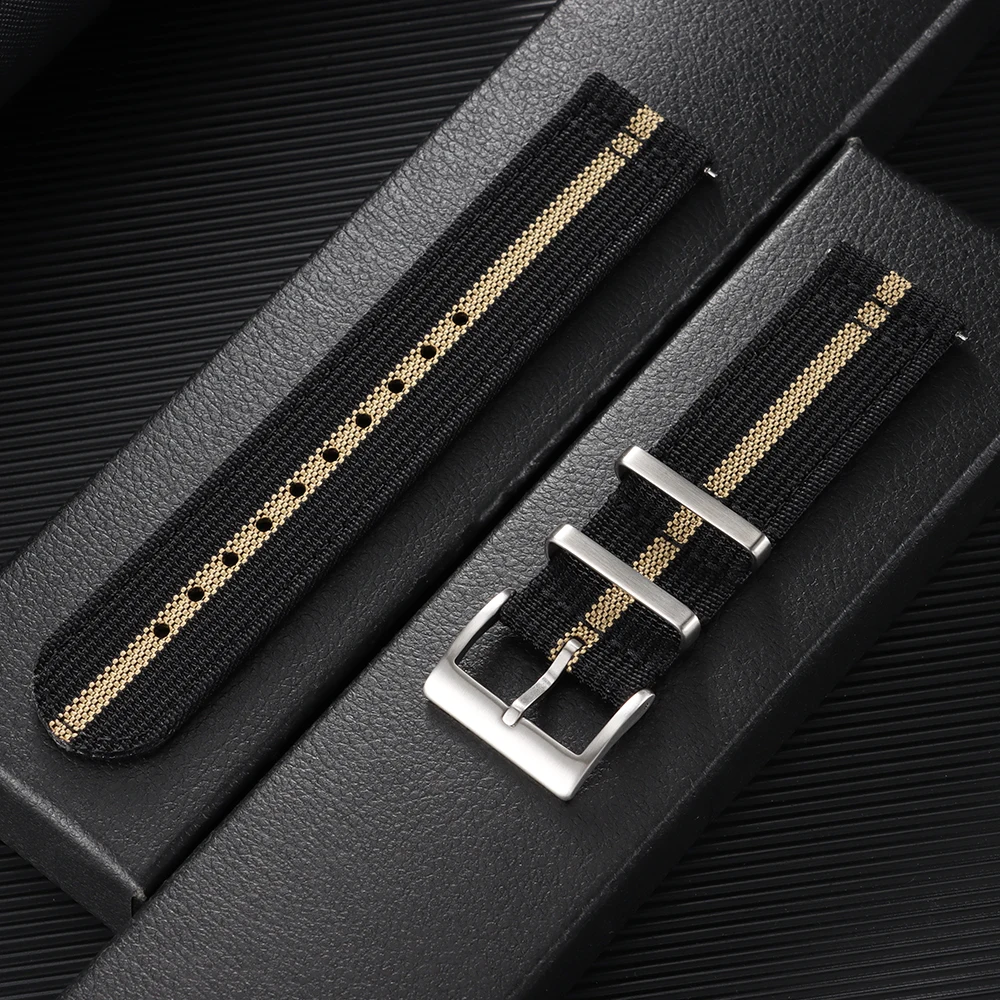 Premium Quick Release Canvas Nylon Watch Strap – Durable Replacement Band