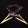 22cm Valorant Weapon Kuronami No Yaiba Ninja Kunai Game Peripheral Purple Set Metal Melee Blade Model Ornaments Crafts Gift Toys 2