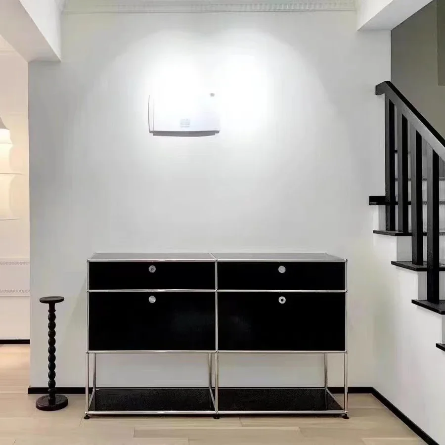 

Modular cabinet combination stainless steel multifunctional storage cabinet, meal side cabinet, storage cabinet, bucket cabinet