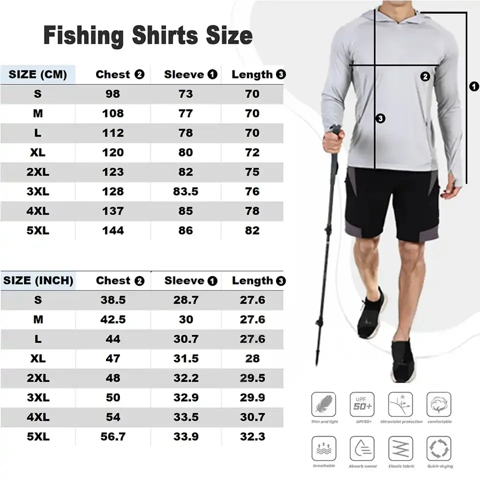 Camouflage Long Sleeve Fishing Shirt Outdoor Sun Protection T-Shirt Tops Quick Dry Breathable Fishing Clothing UPF 50+ Jerseys