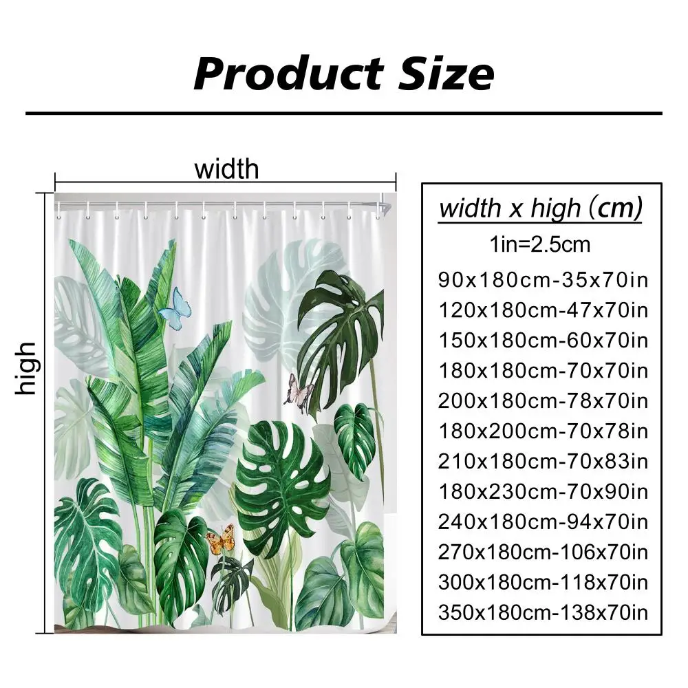 Spooky Horror Halloween Skeleton Crow Shower Curtain Black Bat Black Cat Polyester Fabric Bath Curtain Bathroom Decor With Hooks 6