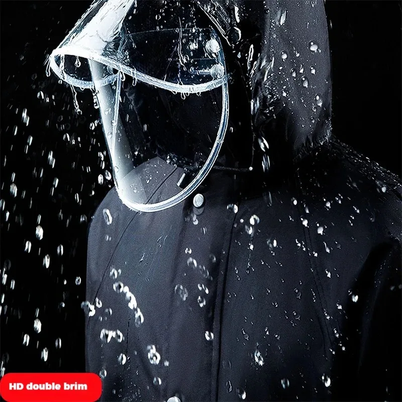 Split Raincoat Suit Full Body Rainstorm Prevention Raincoat and Rainpants Electric Bicycle Motorcycle Reflective Split raincoat poncho disposable rain pants