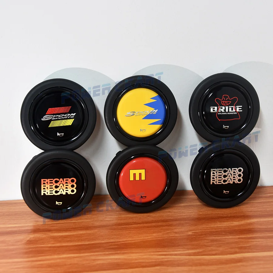 UniversalCarLOGOHornbuttonCoverModifiedCarHornButtonRacing