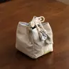 Chinese Style Teacup Drawstring Cloth Pouch Print Portable Teaware Storage Bag Multifunctional Breakage-proof 4