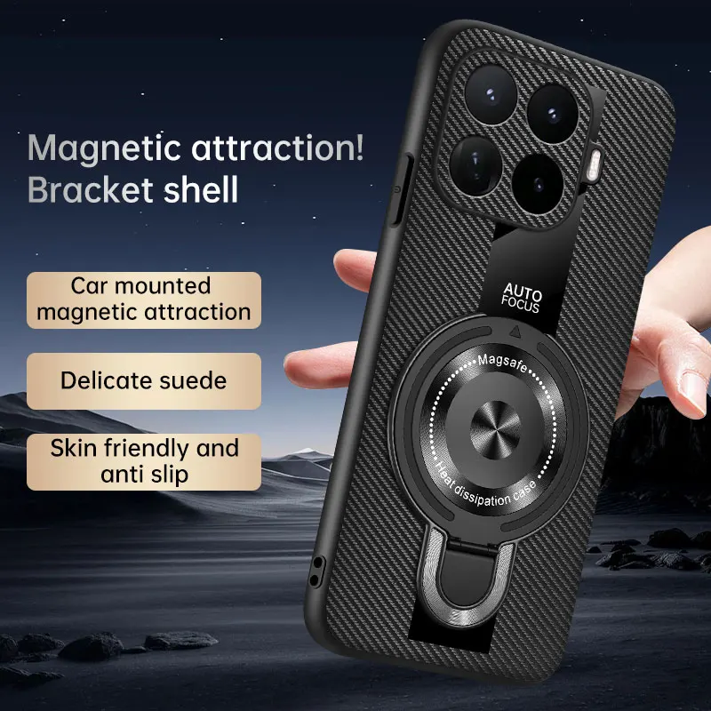 Premium Sheepskin Leather Magnetic Folding Stand Case - Skin-friendly Bumper Cover
