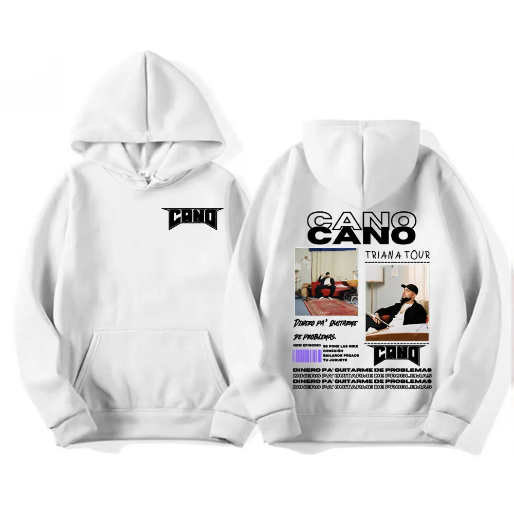 Rapper Cano Triana Tour Album 2025 Double Sided Sweatshirt Men Women Harajuku Vintage Casual Fleece Pullovers Hoodies Streetwear 5