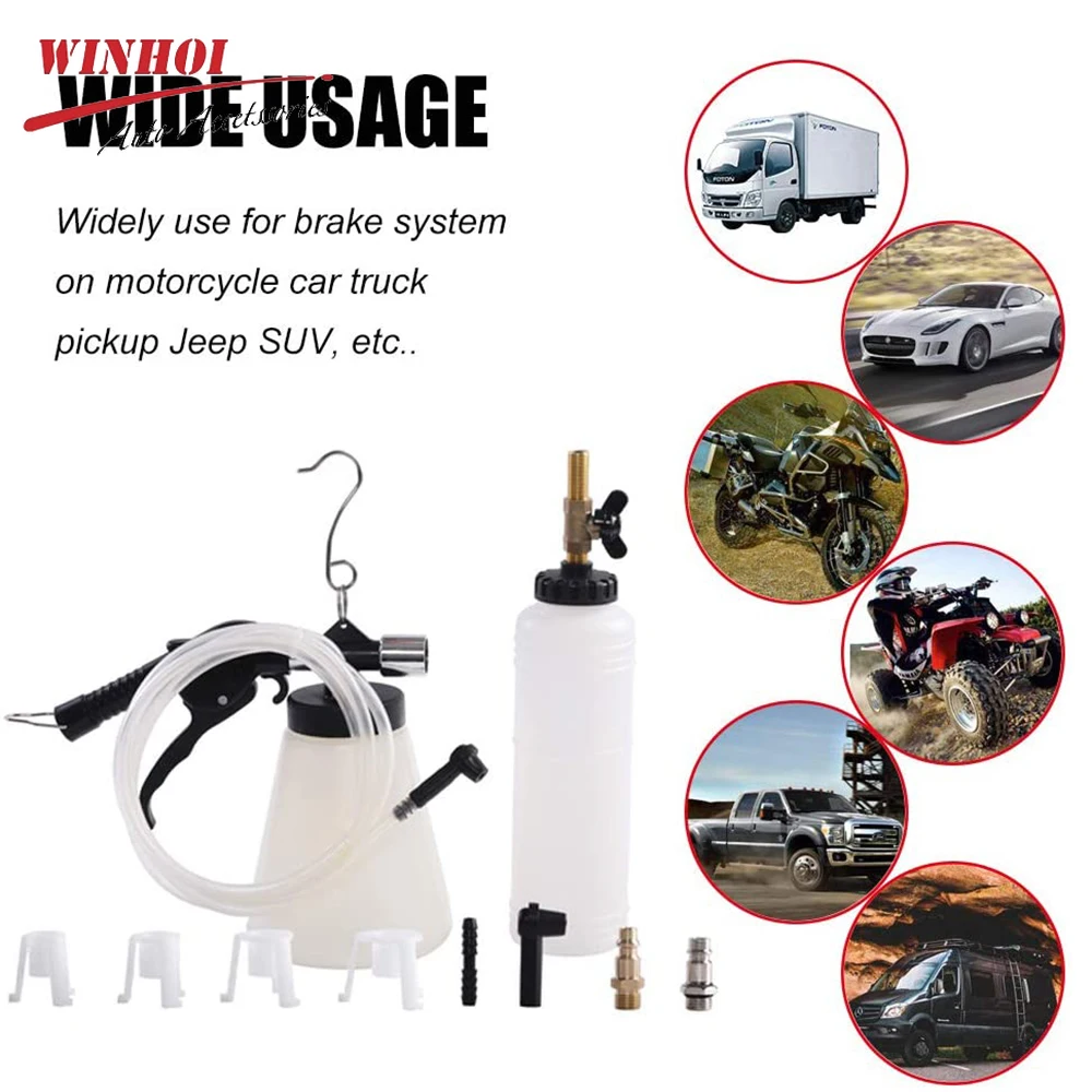 1000 + 750ML Car Brake Bleeder Automotive Oil Change Pump brake bleeder kit brake fluid bleeder oil change pump Auto Brake Fluid Bleeder Exchanger For Car Truck Motorcycle Accessories