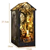 NEW DIY Wooden Book Nook Magic Market Doll House Kit with Light 3D Puzzle Bookshelf Assembly Bookend for Adults Birthday Gifts 6