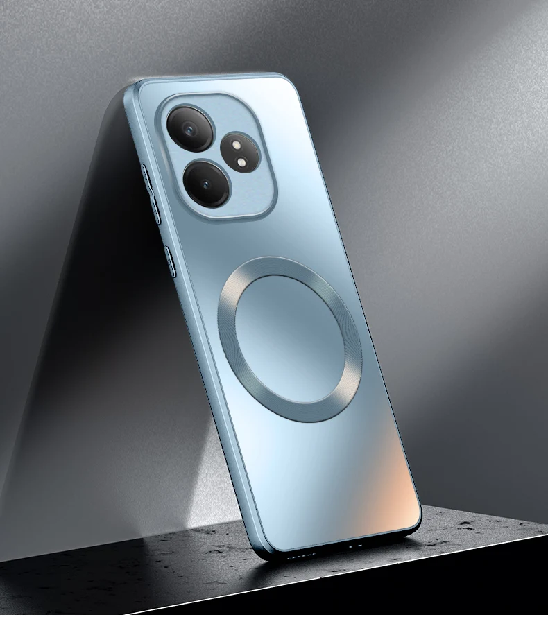Hard Matte Magnetic Wireless Charging Protective Back Cover Case