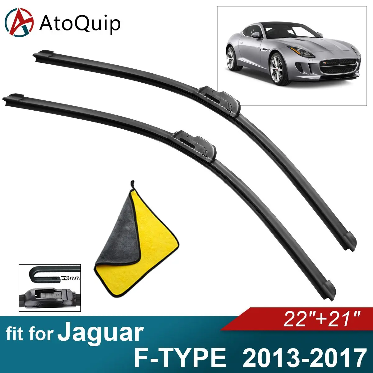 

Car Windshield Wiper Blades Fit For Jaguar F-TYPE Wiper Blades Soft Rubber Auto Front Windscreen 2013 2014 2015 2016 2017