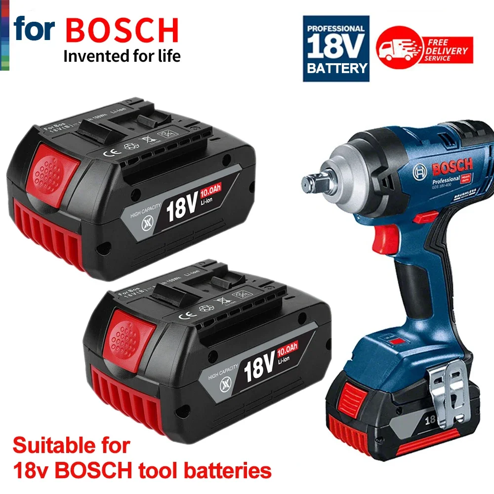 100% оригинальный 10 Ач перезаряжаемый литий-ионный аккумулятор для Bosch 18V 6.0A резервный аккумулятор портативный запасной аккумулятор BAT609 BAT609G 618