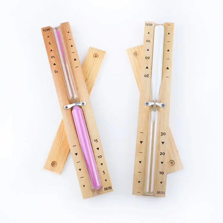 Wooden Sauna Hourglass Wall Mounted Rotating Bathroom Shower Time Management Tool Sand Clock 15mins Sandglass Home Decoration