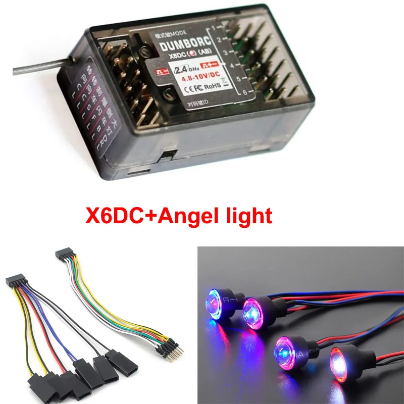 Integy LED Light 2pcs W/Extended Wire Harness To Receiver Or 6VDC Source