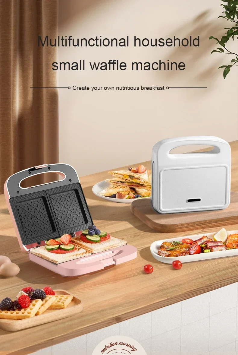 Description Picture 3 of itemElectric Sandwich Maker Breakfast Baking Machine Egg Omelette Cooker Grill Pan Double-side Bread Pressure Toaster Ligh Food Oven