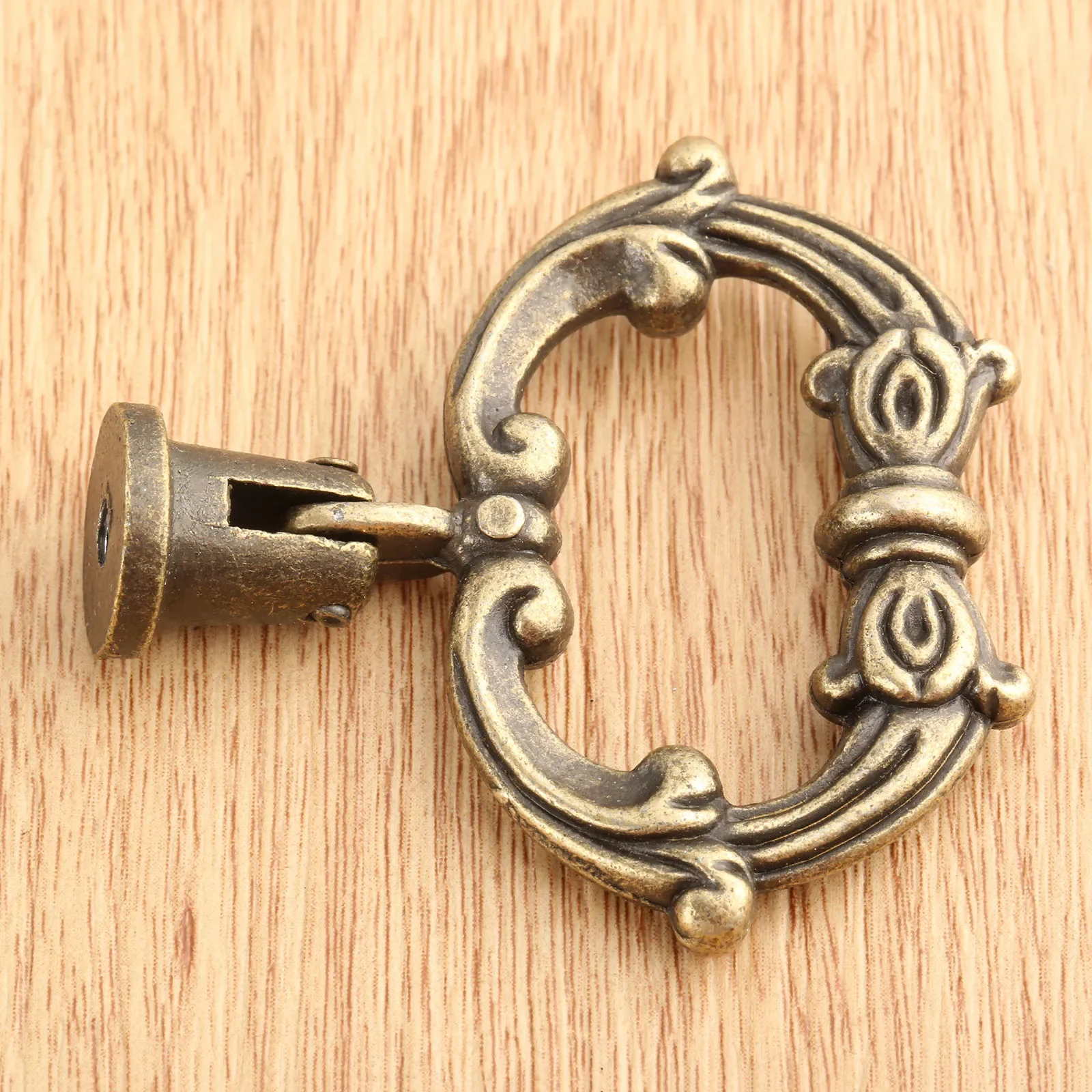 Furniture Handle 1Pc 47*42mm Antique Bronze Zinc Alloy Cabinet Knobs and Handles Kitchen Drawer Cupboard Door Ring Pulls Handle