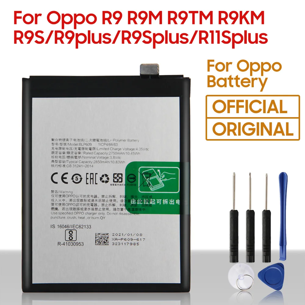 Blp609 Blp621 Blp611 Blp623 Blp645 Originale Batteria Del Telefono Per Oppo R9 R9M R9Tm R9Km R9S R9Plus R9S Più R11S Plus Con Strumenti