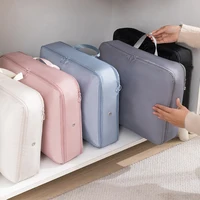 Polyester Down Jacket Storage Bag Large Capacity Foldable Puffer Jacket Storage Bag With Handle Compressed Travel Clothes Bag 2