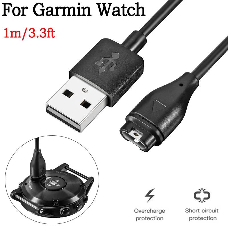USB充電ケーブルデータコード,Garmin Instinct vivoactive 3 4