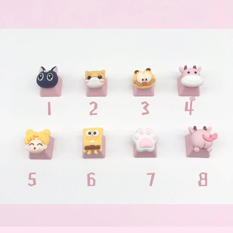 기계식 키보드에 대 한 8PCS Keycaps 콤보 DIY 사용자 지정 Keycaps