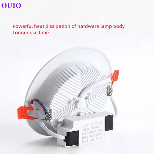 매립형 초박형 LED 통 110V-240V 조광 가능한 천장 램프 따뜻한 중립 흰색 슈퍼마켓 5W7W9W12W15W18W 24W30W 조명 2