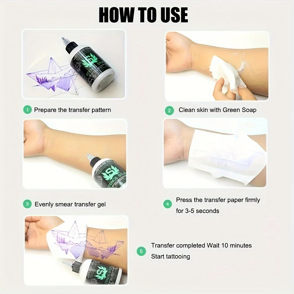 Tattoo Ink Kit with Transfer Cream 250ML