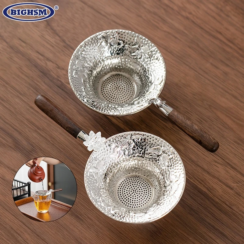 

1Pcs Mental Mesh Tea Strainer Stainless Steel Filter Sieve Teaware Lace Tea Drain Useful Tea Infusers Kitchen Accessories