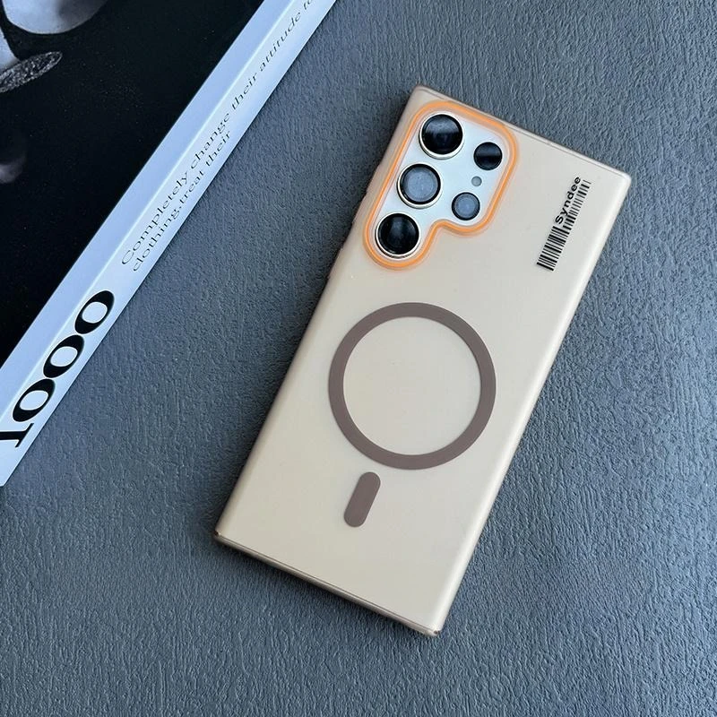 Enhanced Matte Magnetic Phone Case with Translucent PC Cover
