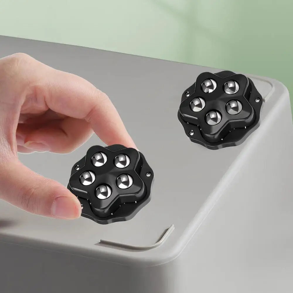 Description Picture 4 of itemRoller Ball Casters Adhesive 360-Degree Rotatable Ball Casters 4PCS Household Ball Bearing Rollers User Friendly Caster Wheels