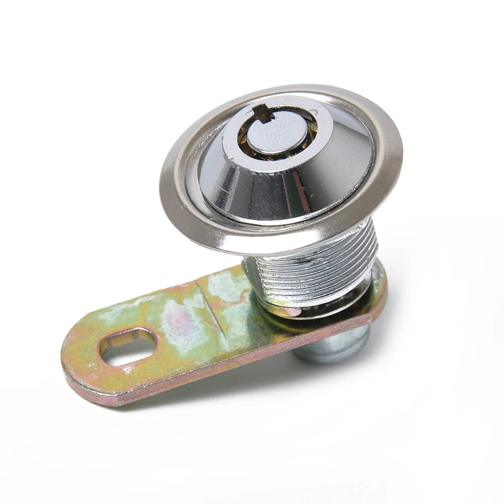 Set Of 4 Tubular Cam Locks – 5/8" Cylinder – Chrome Finish – Keyed Different