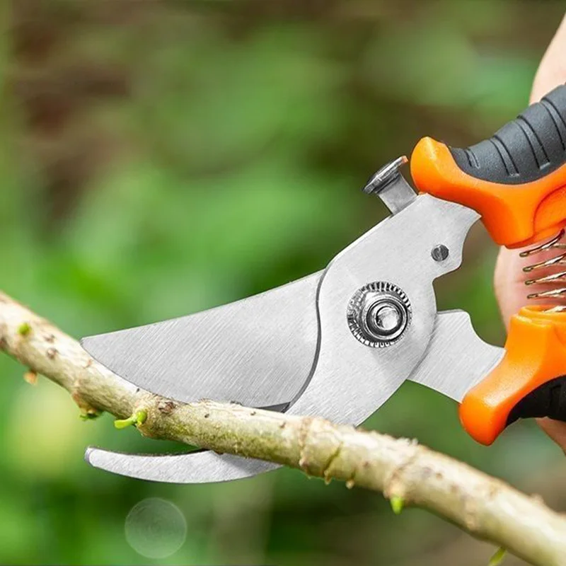 Pruning Shears Sharp Blade One-handed Branch Grass Garden Fruit Tree Trimming Scissors Knife Non-slip Handle Tools