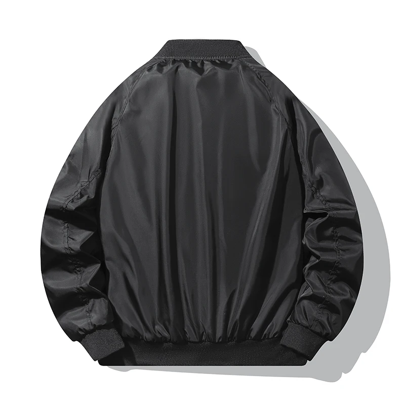 Men's Bomber Waterproof Detachable Breathable Simple Jacket Outdoor Windproof Men's Zipper Black Green Military Jacket Coat