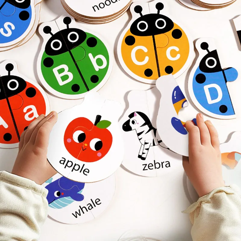 Letter Cognition Word Spelling Matching Card Letters Cartoon Education Teaching Learning Toys For Children Kids Kindergarten educational learning toy,alphabet educational toys