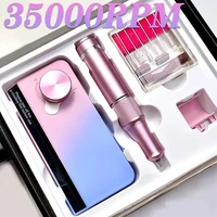 Rechargeable 35000RPM Electric  Professional Portable E File Machine for Acrylic Nail Natural Extension Gel Nails 1