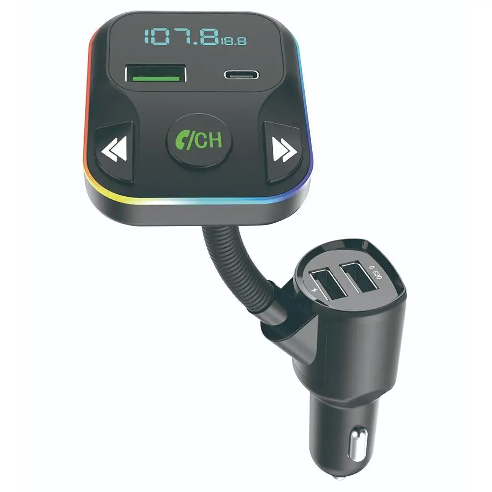 

Автомобильный MP3-плеер HM02, беспроводной радиоадаптер, FM-передатчик, комплект громкой связи, зарядное устройство USB с цифровым дисплеем