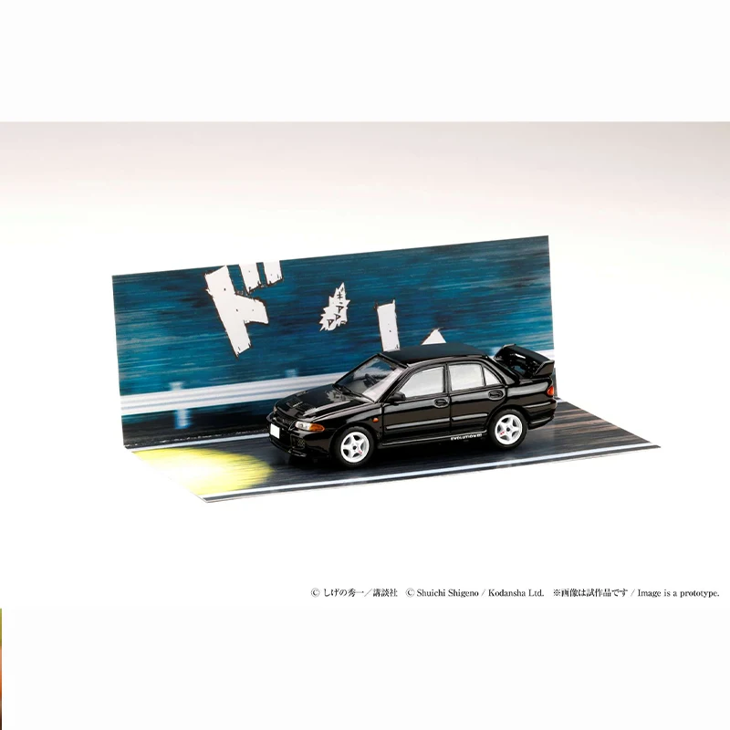 HJ 이니셜 D 30주년 기념 미쓰비시 에보 혼다 시빅 EG6/EK9 블리스터 카드 다이캐스트 시뮬레이션 자동차 모델 소년 수집 선물