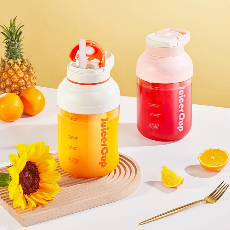 Exprimidor eléctrico portátil de 500ml, taza de jugo de frutas, licuadora  inalámbrica para batidos, mezcladores de frutas, máquina de jugo,  exprimidor de naranjas, 3000mAh - AliExpress