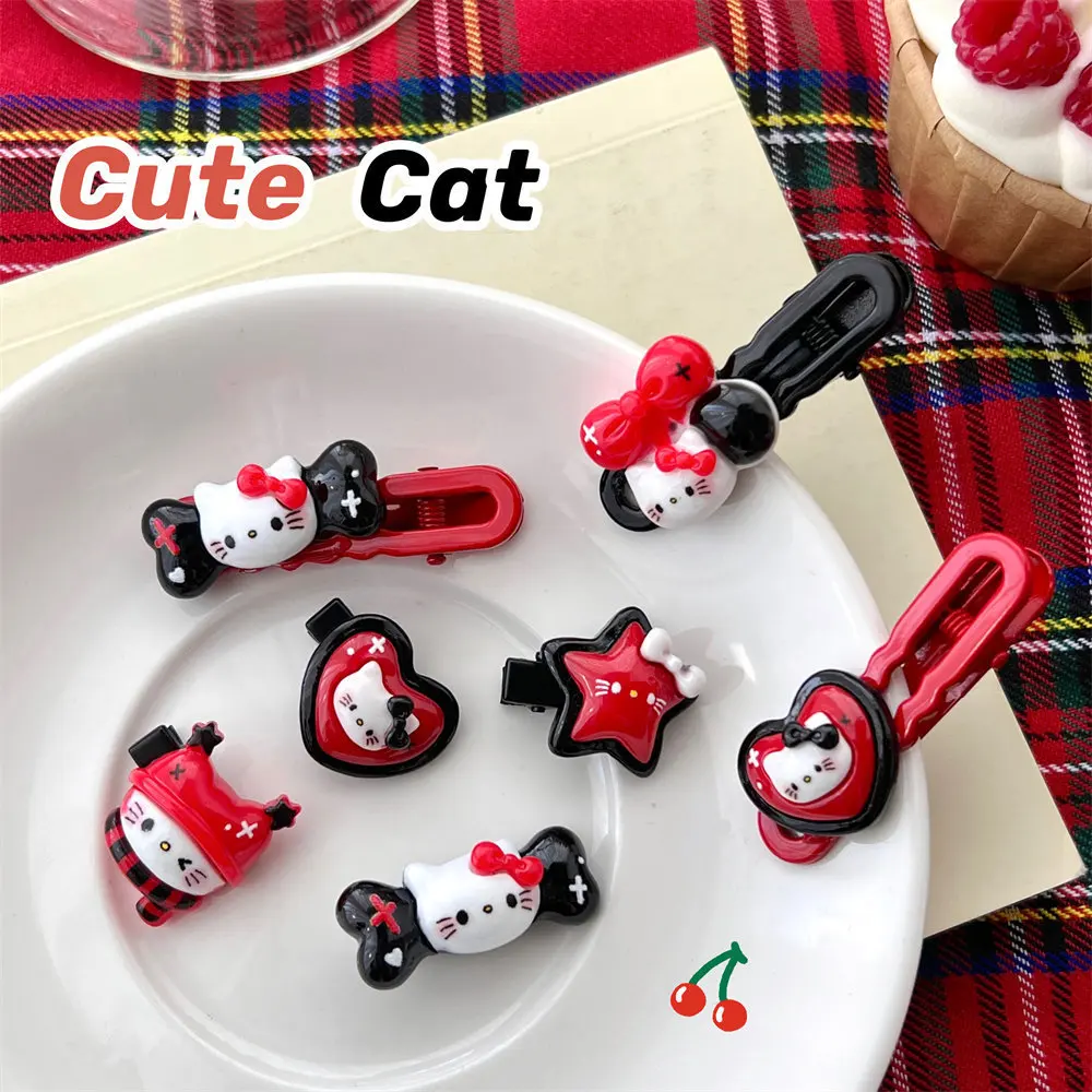 

5 шт., милая искусственная челка, зажим My Melody Kuromi Cinnamoroll Purin, аксессуары для волос, милые Мультяшные аниме головные уборы