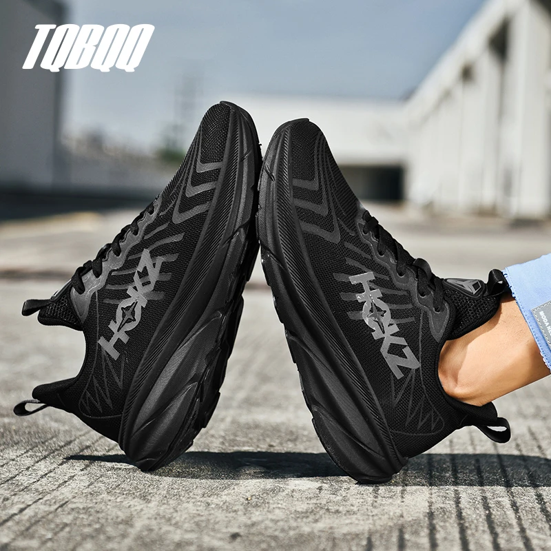 Carbon Plate Air Cushion Running Shoes for Men Soft Chunky Sneakers Women Daily Commuting Shoes Outdoor Casual Walking Shoes 4