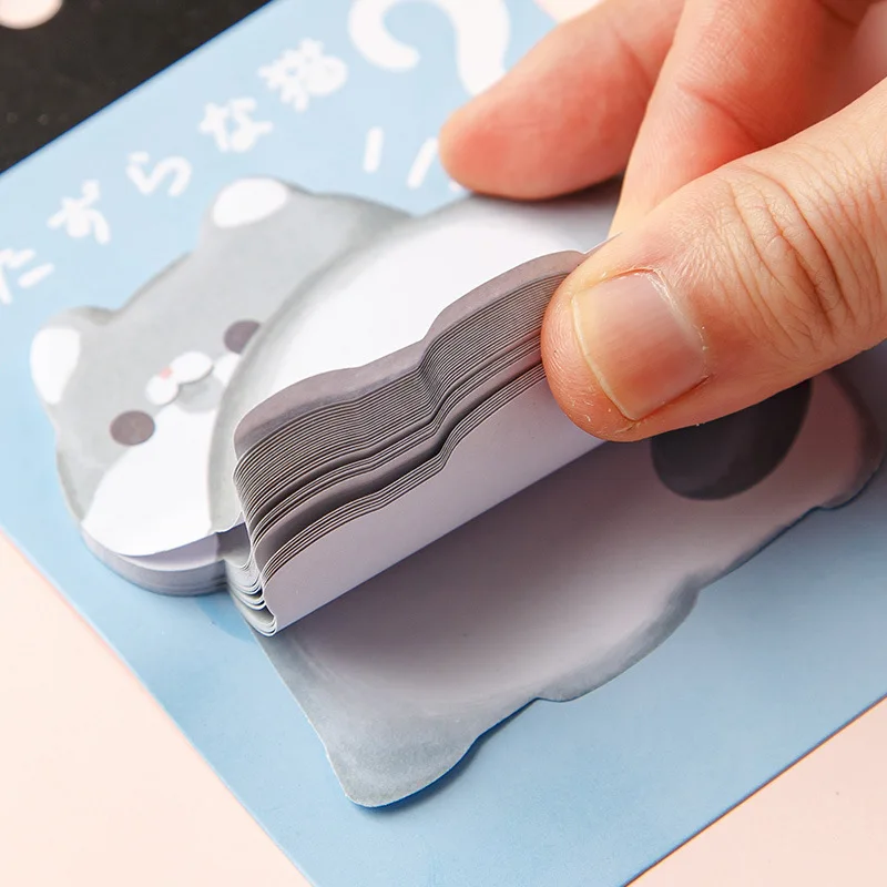 30sheets Cartoon Cute Cat and Dog ,Rabbit and Bird Sticky Note Creative Thickened Stickers High Face Value N Times Stickers 5