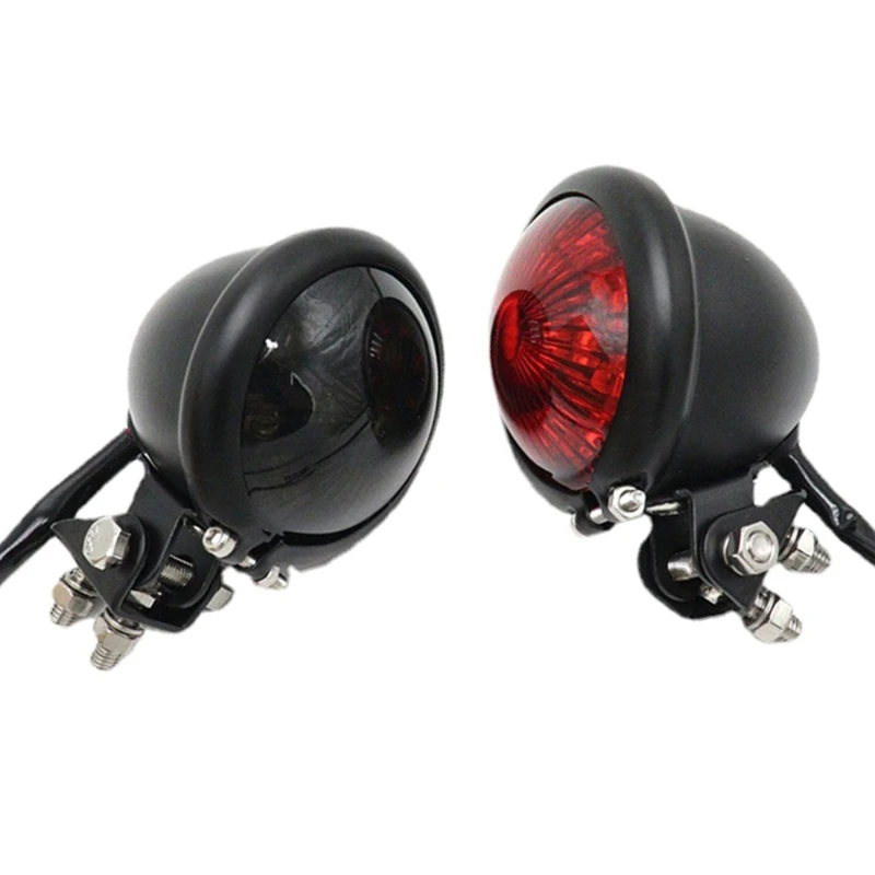 

Motorcycle Taillight Rear Stop Lamp LED Brake Tail Light for GN125 CG125 Motorbike Vintage Small Round 10W Signal Drop Shipping